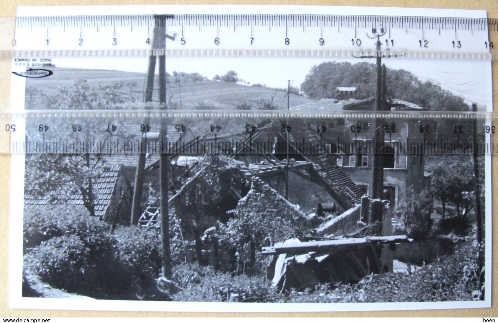 Oeting/Forbach Lot De Photos Des Destructions Du Village 1945 - Oorlog, Militair