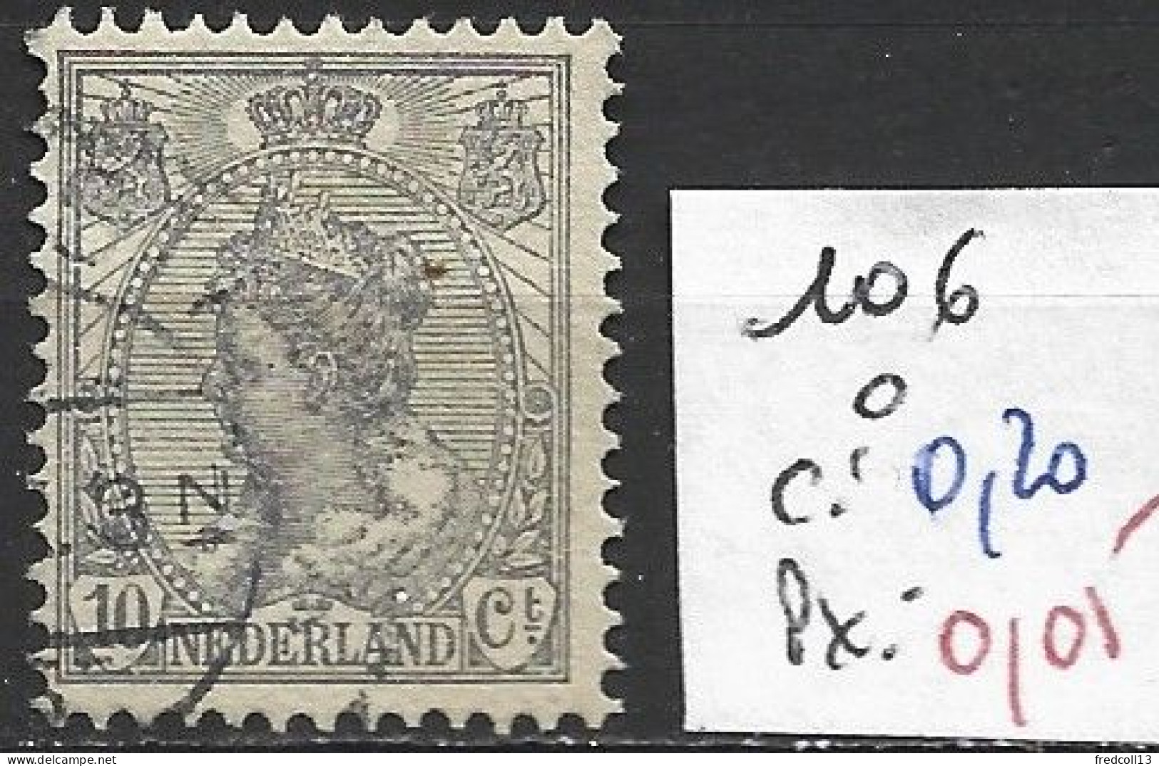 PAYS-BAS 106 Oblitéré Côte 0.20 € - Used Stamps