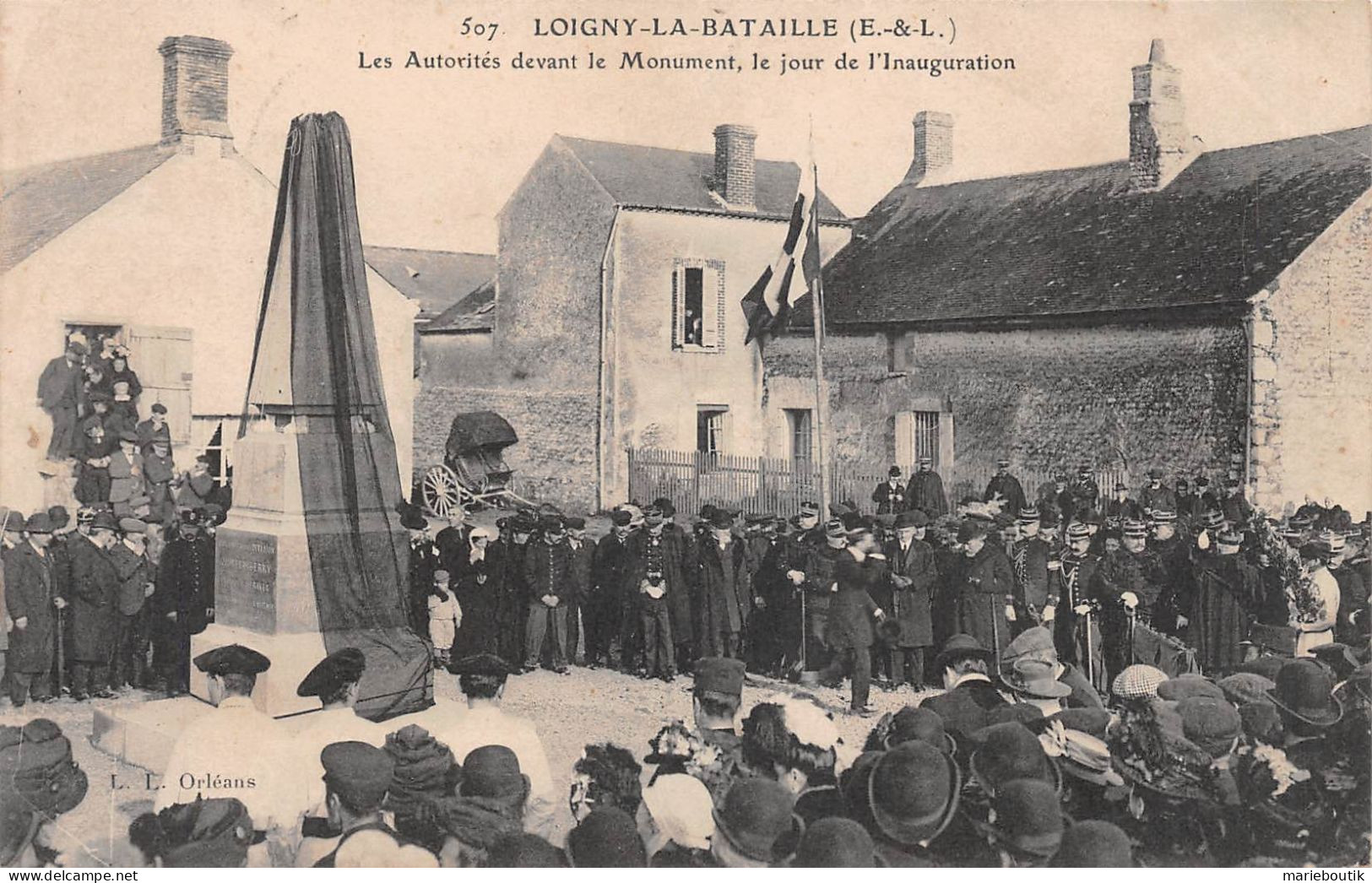 Loigny La Bataille – Les Autorités Devant Le Monument, Le Jour De L'inauguration  - Loigny