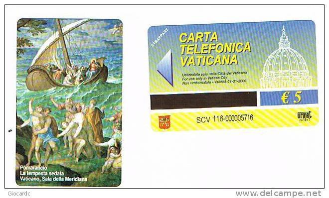 VATICANO-VATICAN-VATICAN CITY  CAT. C&C    6116 - LA TEMPESTA SEDATA. POMARANCIO - Peinture