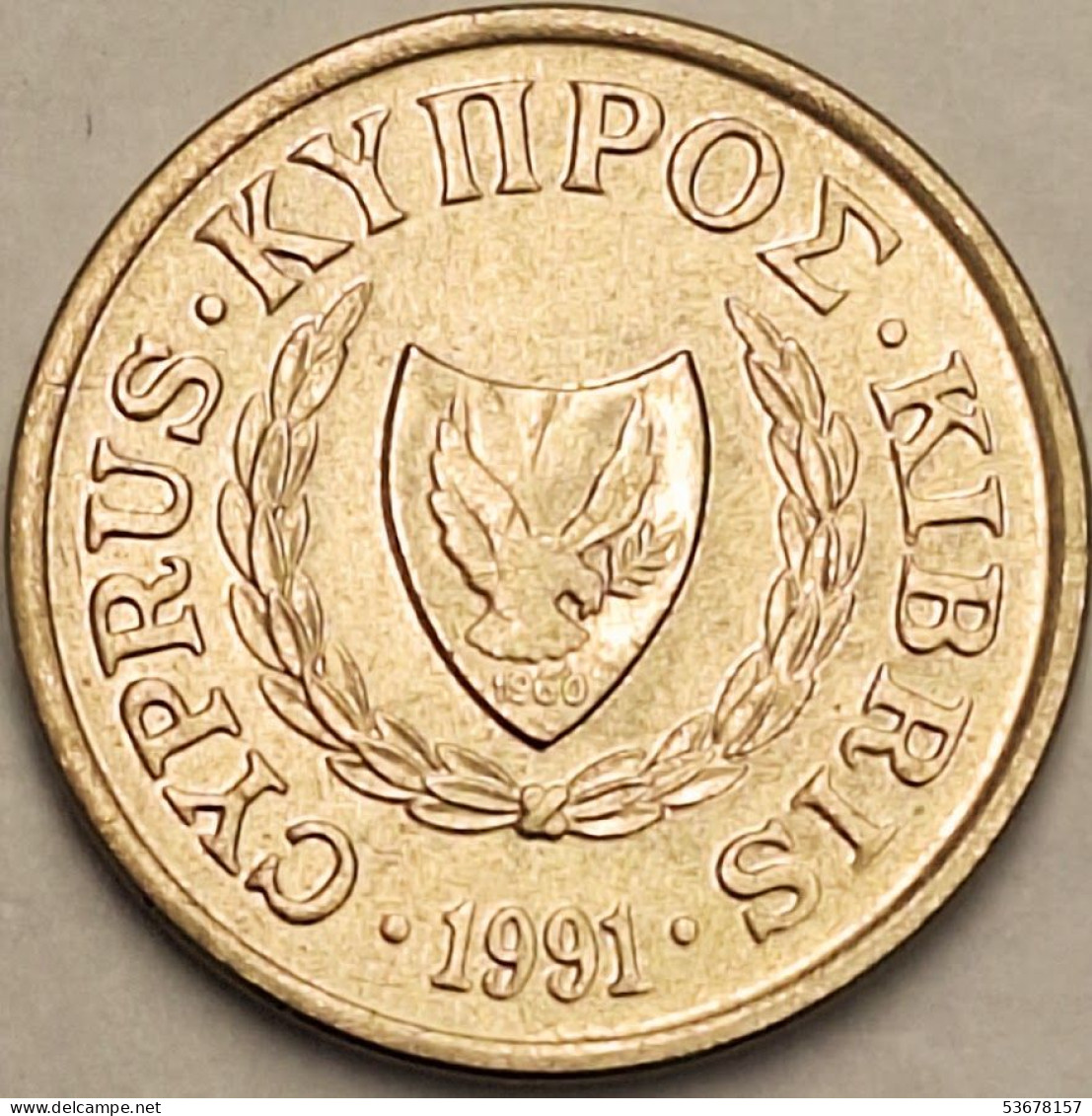 Cyprus - Cent 1991, KM# 53.3 (#3601) - Chypre