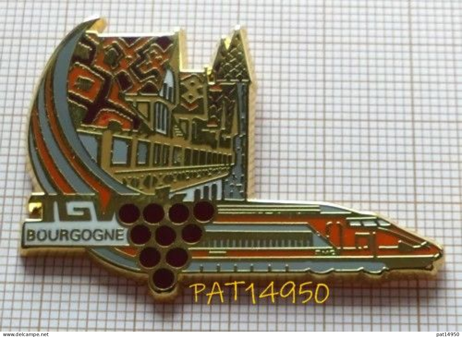 PAT14950 SNCF TGV ORANGE BOURGOGNE LES HOSPICES DE BEAUNE En Version ZAMAC ARC EN CIEL - TGV