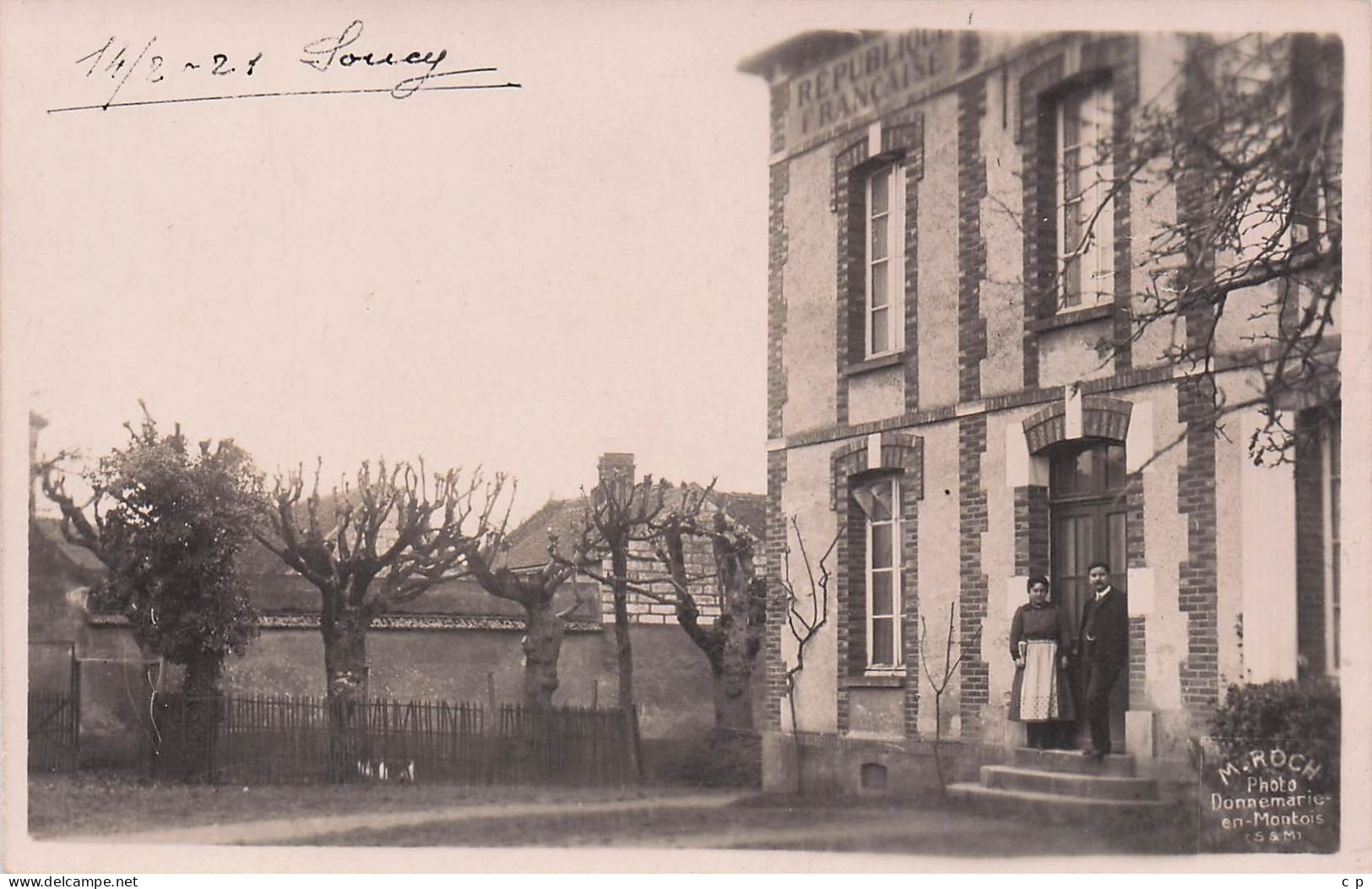 Soucy - Mairie  -  Carte Photo - CPA °Jp - Soucy