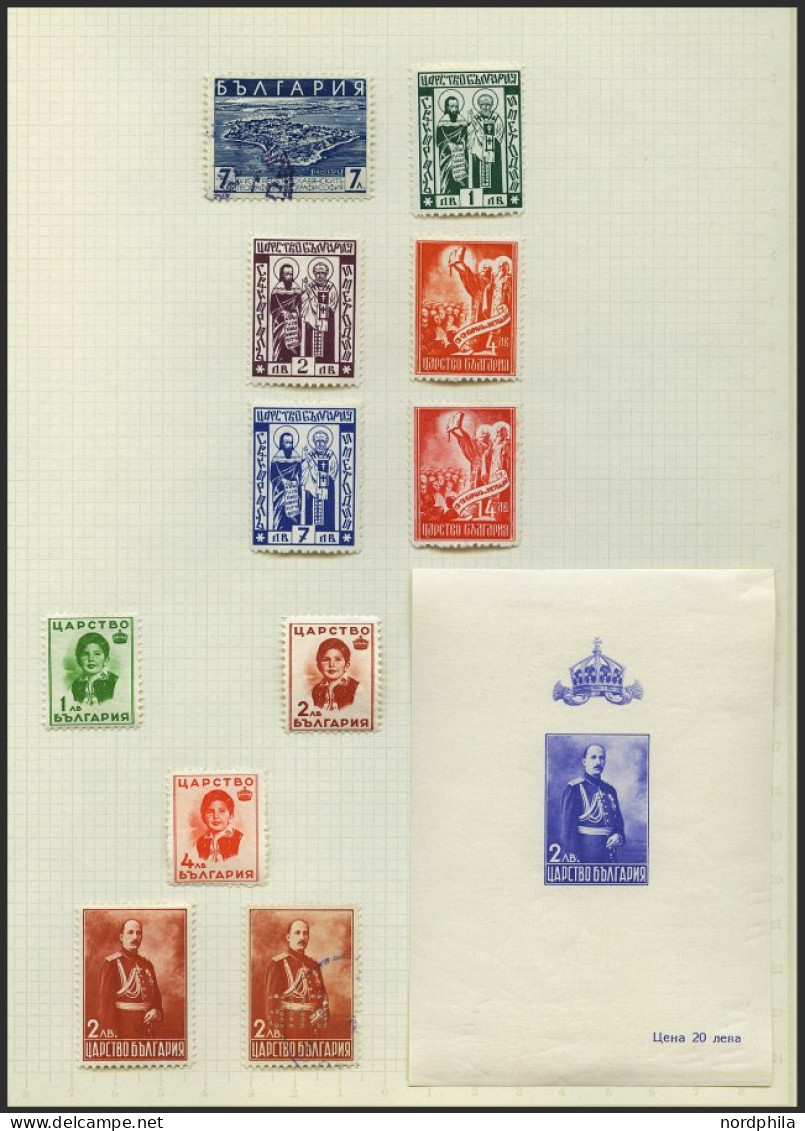 SAMMLUNGEN, LOTS *, O, 1933-64, Teilsammlung Im Alten Album, Meist Prachterhaltung - Lots & Serien