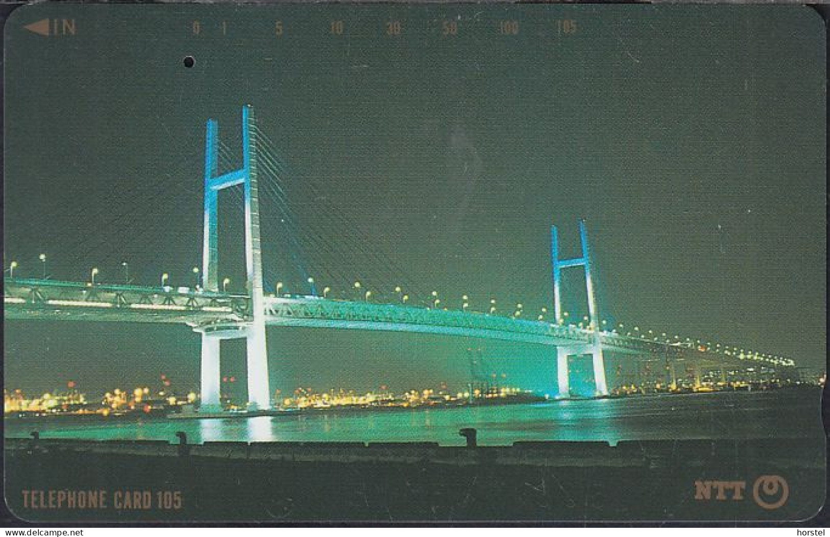 Japan  251-067 Yokohama Bay Bridge By Night ( One Punch) - Giappone