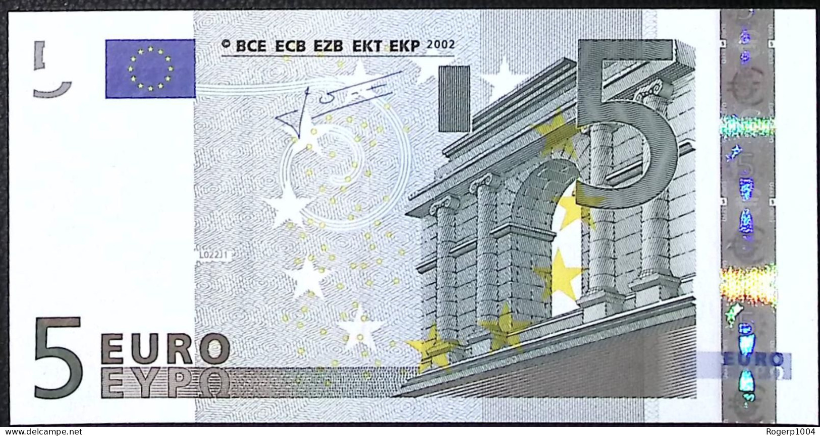 FRANCE * 5 Euros * 30/10/2006 * Etat/Grade NEUF/UNC * Tirage (U) L022 J1 - 5 Euro