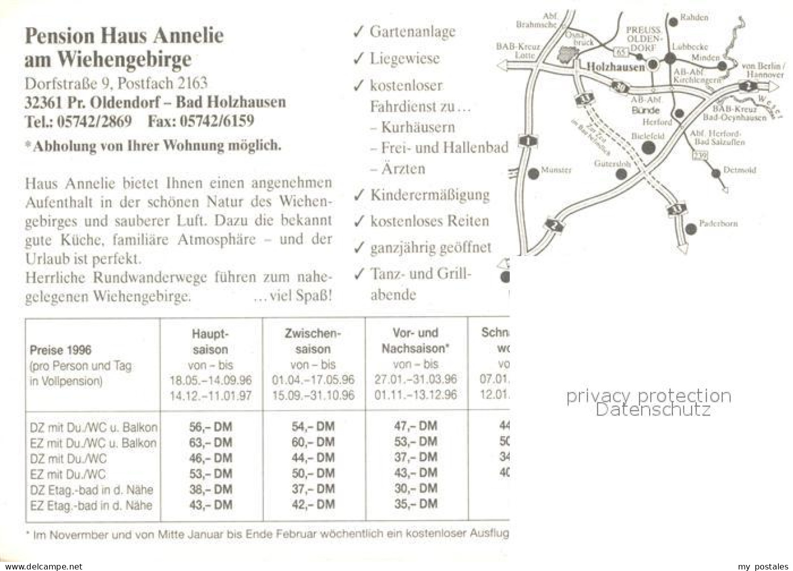 73164713 Preussisch Oldendorf Pension Haus Annelie Pferde Boerninghausen - Getmold