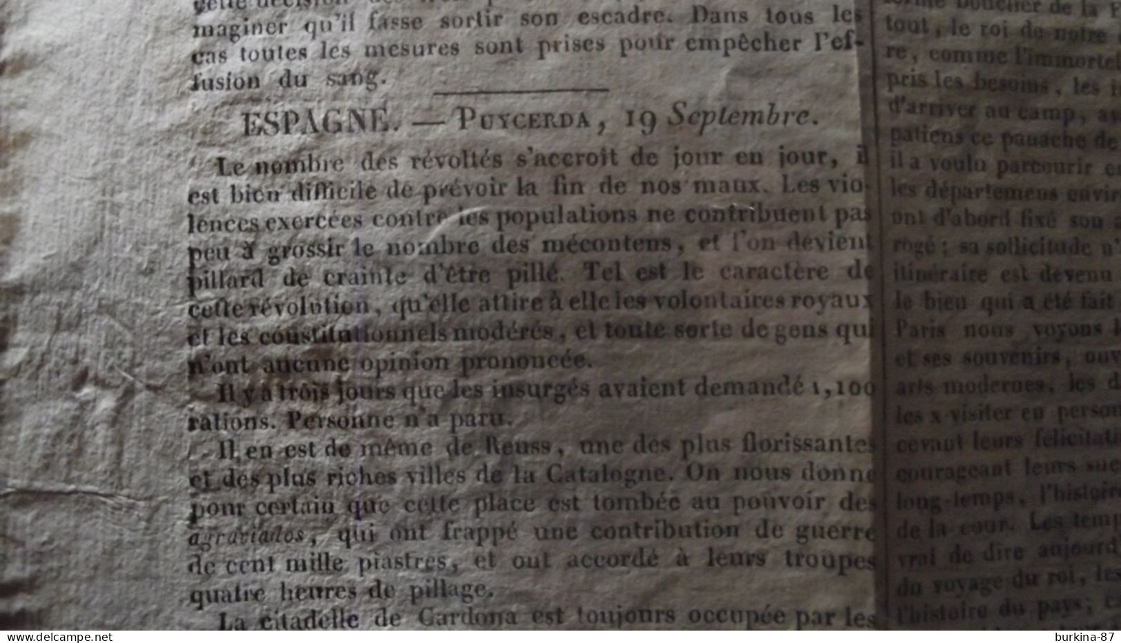 LES ANNALES DE LA HAUTE VIENNE, 1827, Journal Administratif Politique Littéraire  La Haute Vienne, Limoges, N°40 - 1800 - 1849