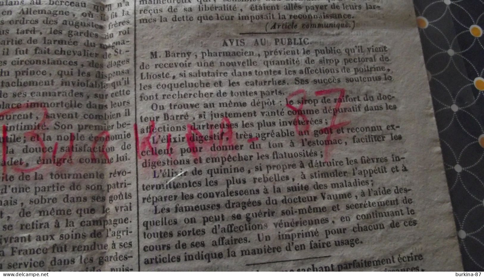 LES ANNALES DE LA HAUTE VIENNE, 1827, Journal Administratif Politique Littéraire  La Haute Vienne, Limoges, N°40 - 1800 - 1849