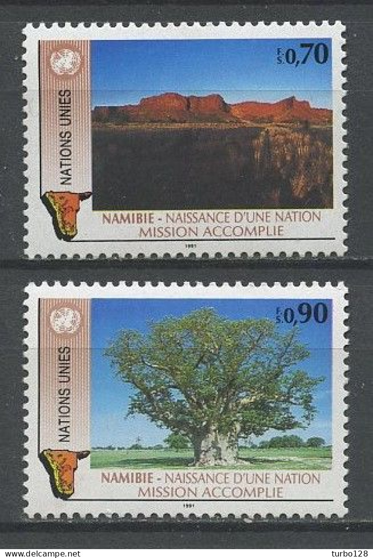 N.U. GENEVE 1991 N° 206/207 ** Neufs MNH  Superbes C 3.30 € Namibie Naissance D'une Nation Arbres Trees - Neufs