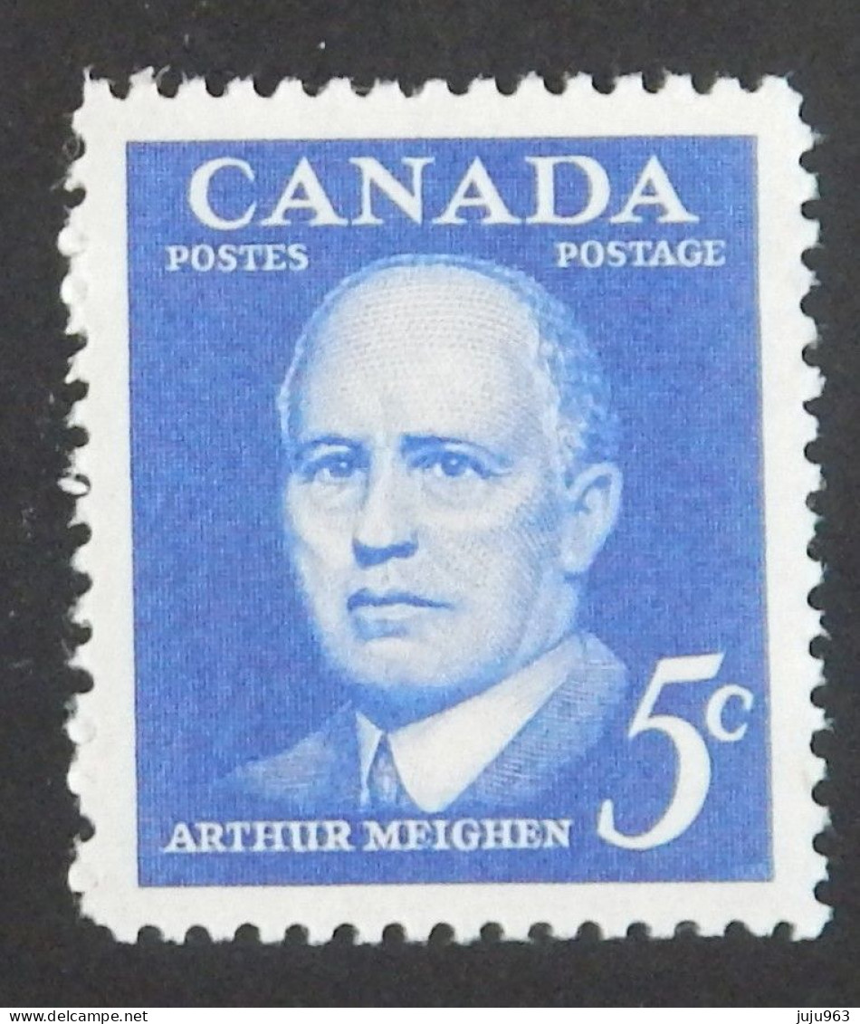 CANADA YT 320 NEUF**MNH " A.MEIGHEN" ANNÉE 1961 - Unused Stamps