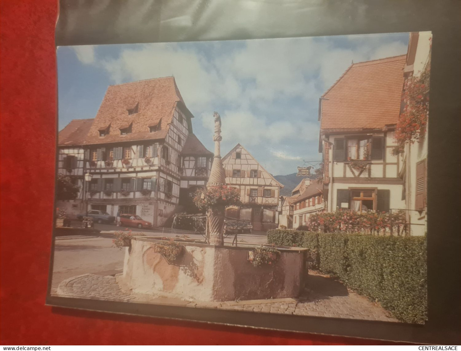 CARTE DAMBACH LA VILLE FONTAINE DE L'OURS STOCKBRUNNEN - Dambach-la-ville