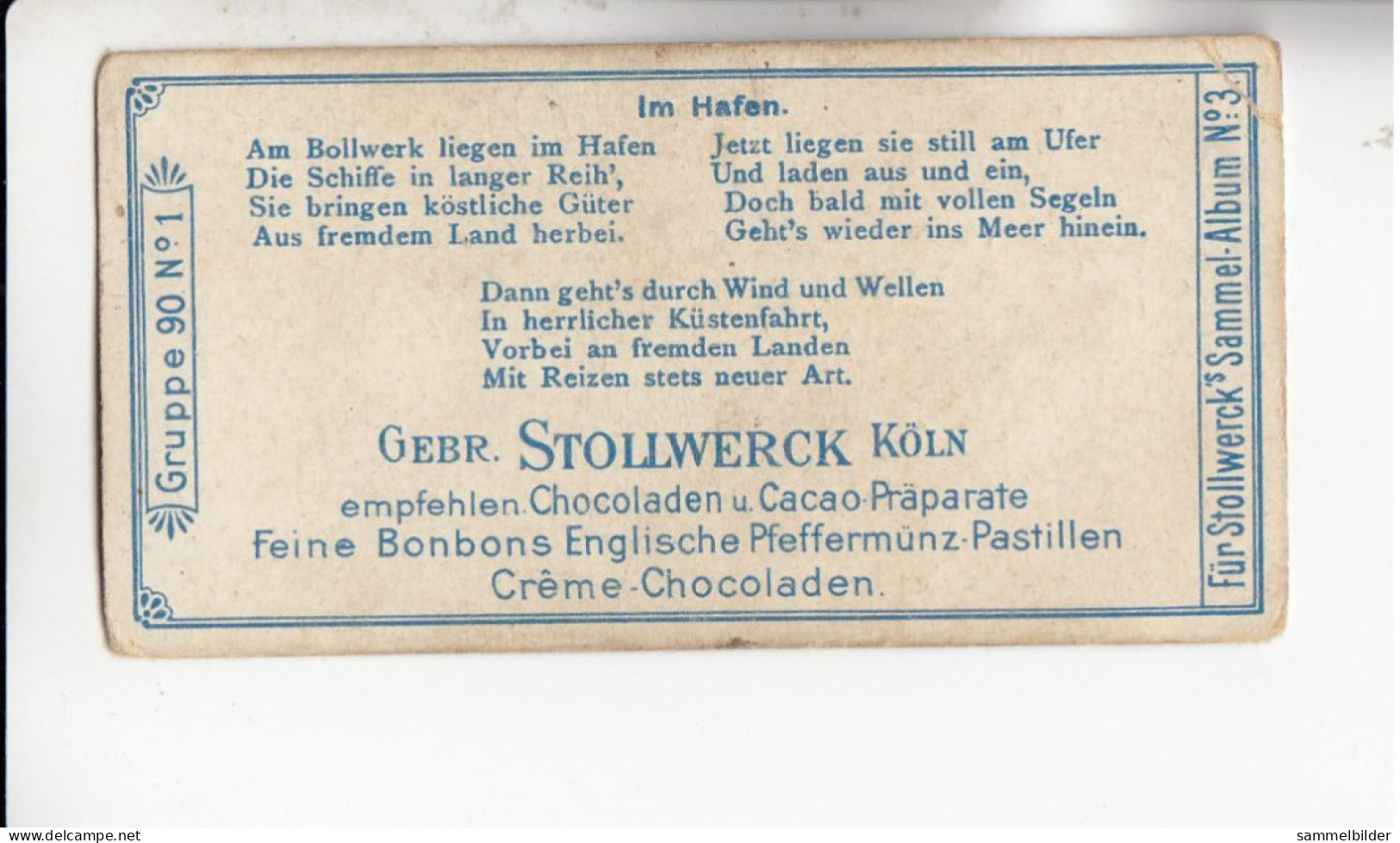 Stollwerck Album No 3 Von Der Wasserkante Im Hafen Grp 90# 1 Von 1899 - Stollwerck