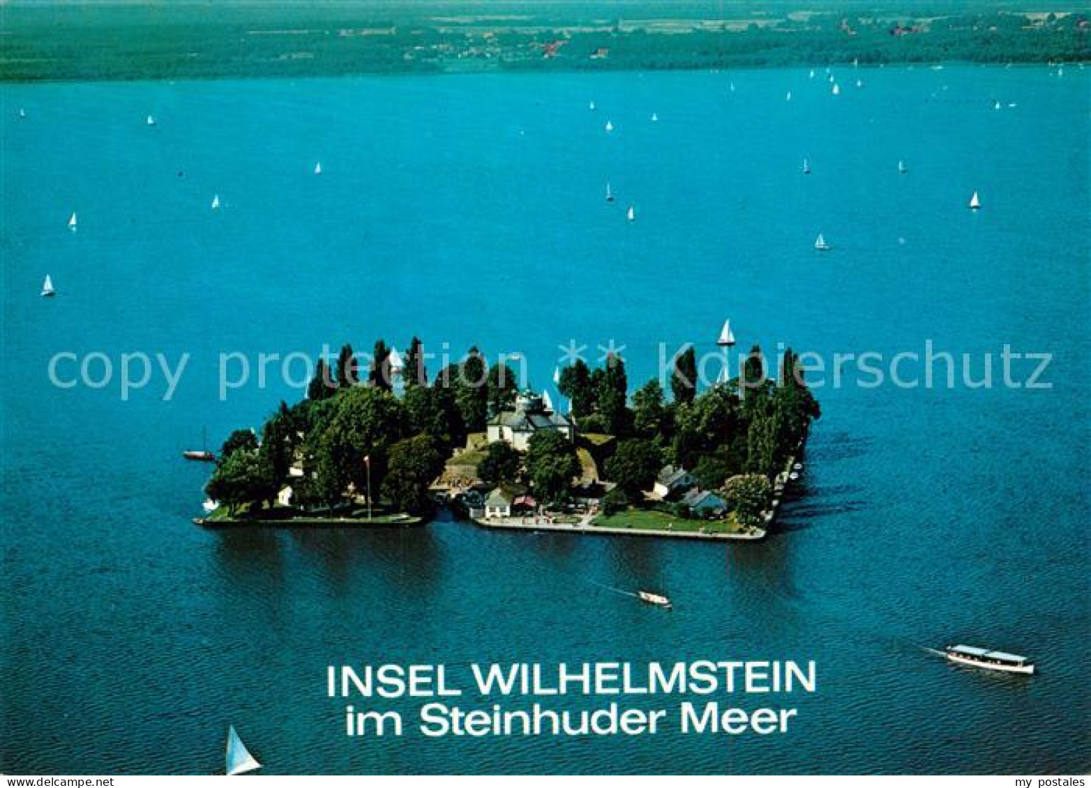 73164375 Steinhuder Meer Insel Wilhelmstein Fliegeraufnahme Blumenau - Steinhude