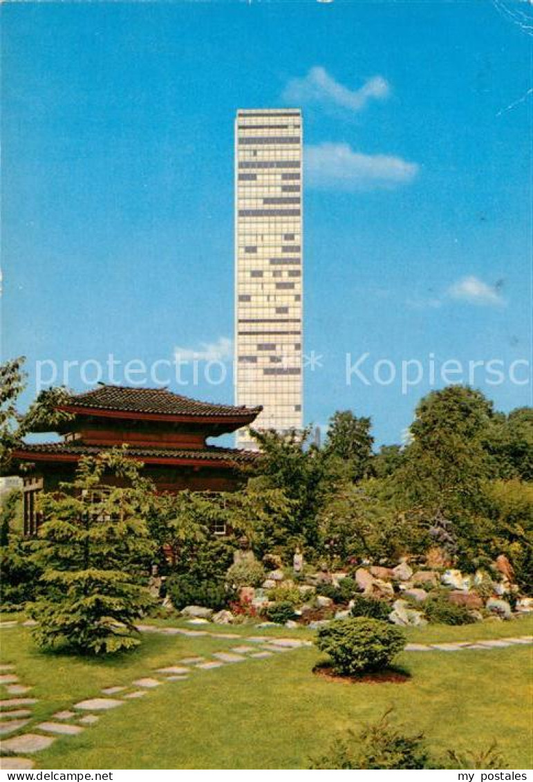 73164353 Leverkusen Bayer Hochhaus Vom Jap Garten Gesehen Leverkusen - Leverkusen