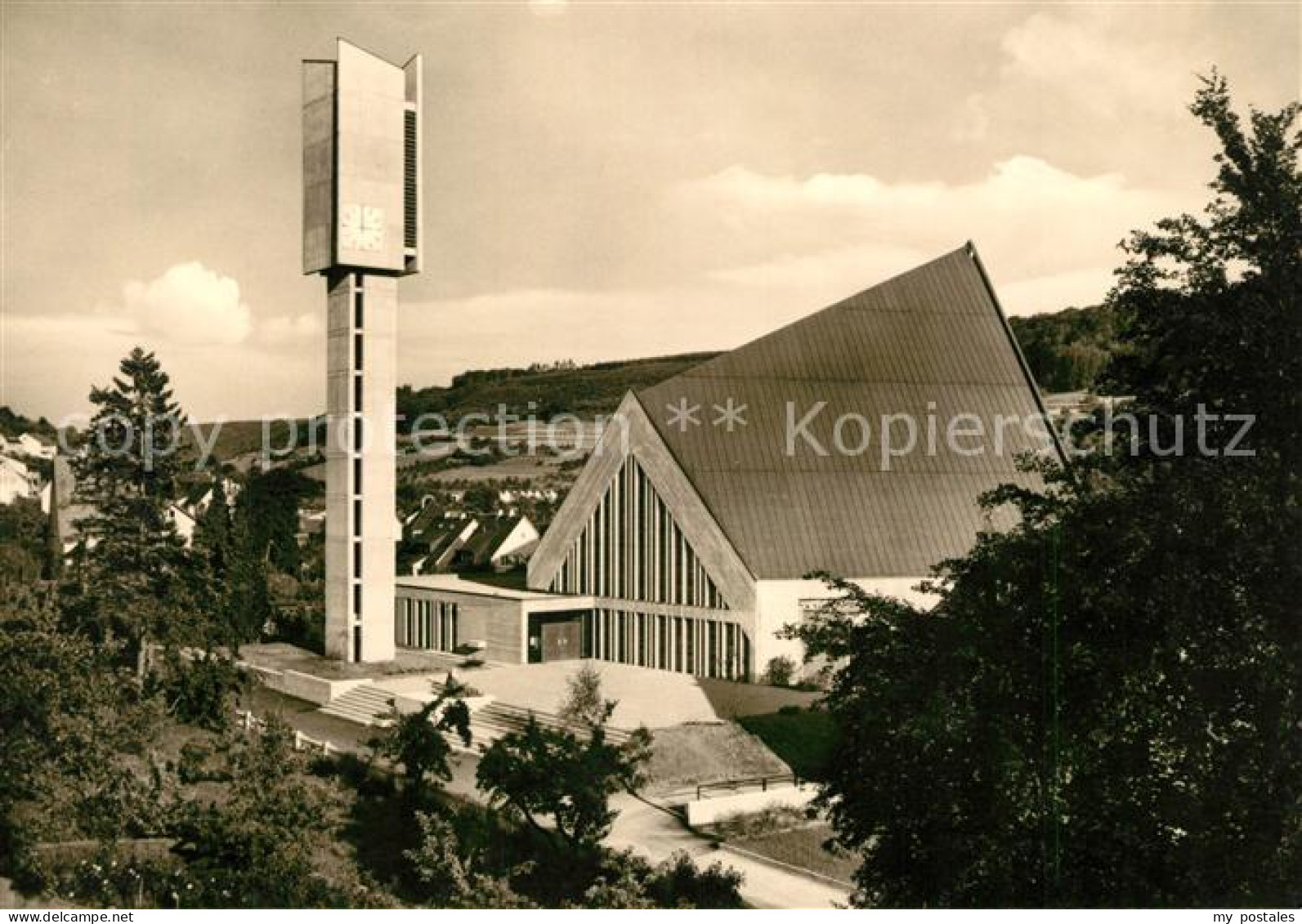 73164224 Kuenzelsau St Pauluskirche Architekt BDA Hanns Schlichte Erbaut 1963-65 - Künzelsau