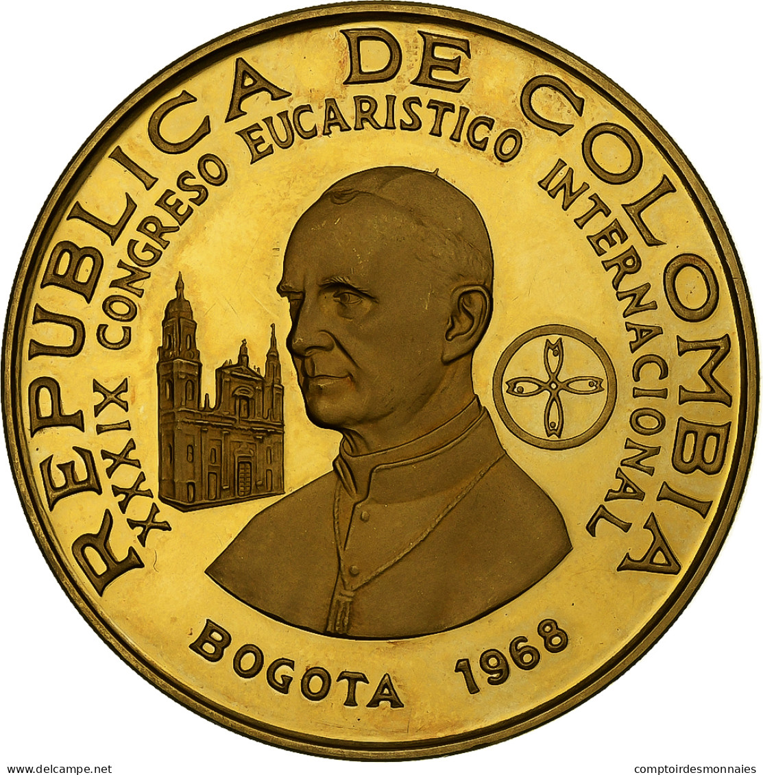 Colombie, 1500 Pesos, 1968, Bogota, BE, Or, SPL, KM:235 - Colombie
