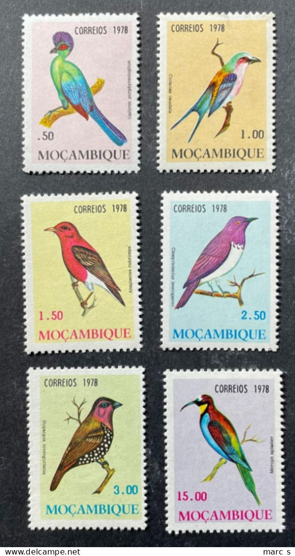 MOZAMBIQUE - 1978 - NEUF**/MNH - Série Complète Mi 648 / 653 - YT 644 / 649 OISEAUX BIRDS - Mozambique