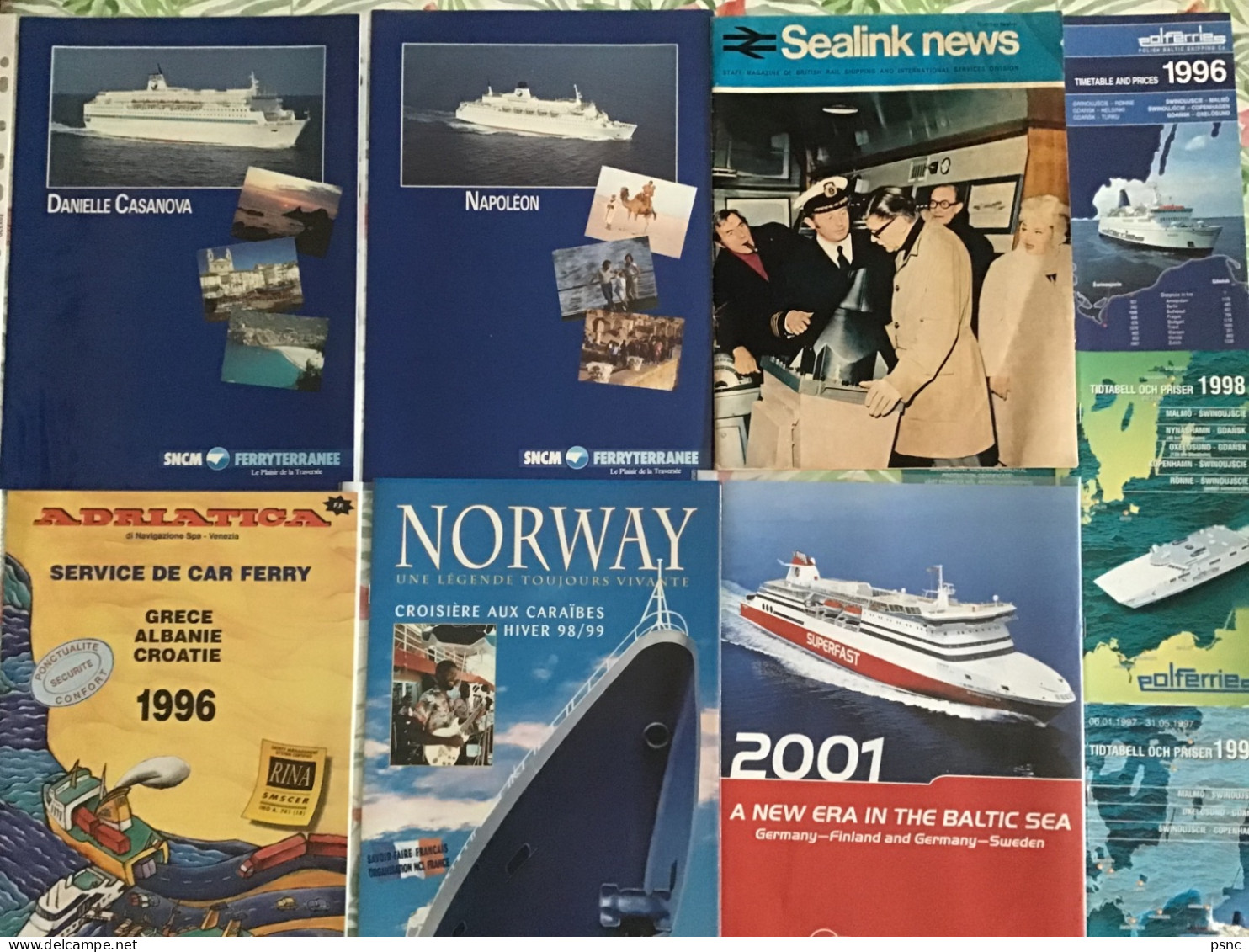 17 Brochures Compagnies Maritimes - Autres & Non Classés