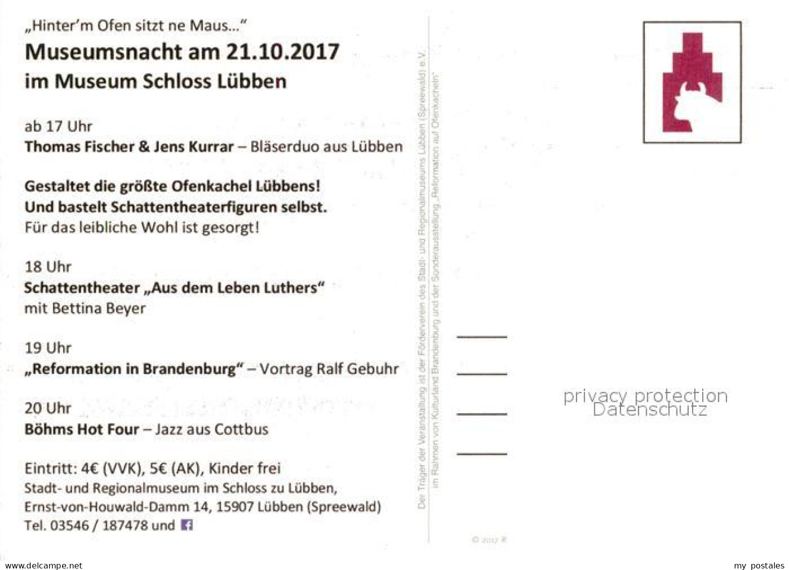 73164101 Luebben Spreewald Museumsnacht Im Museums-Schloss Luebben Spreewald - Lübben (Spreewald)