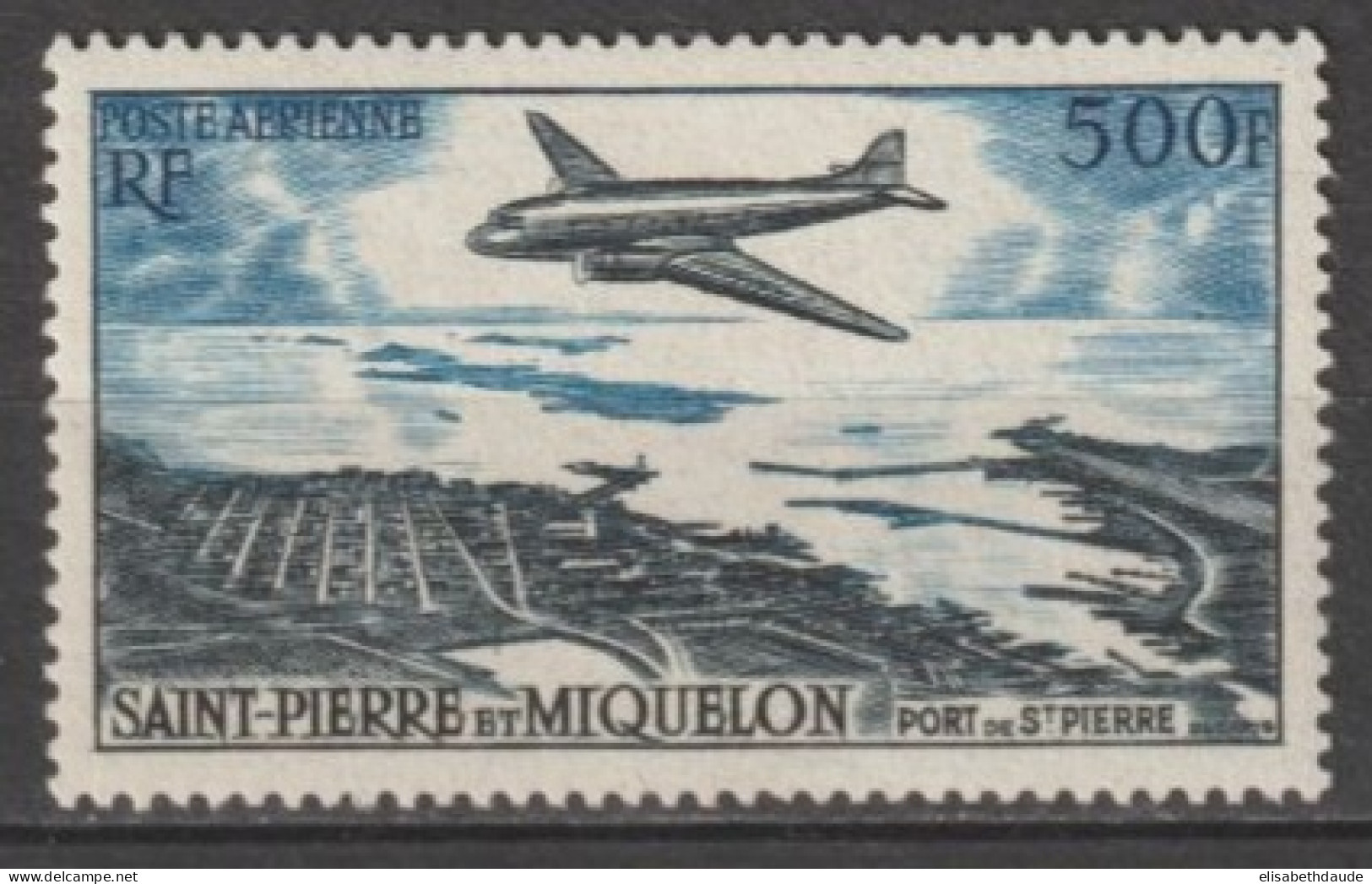 SPM - 1956 - POSTE AERIENNE - YVERT N° 23 * MLH - COTE = 66 EUR. - Unused Stamps
