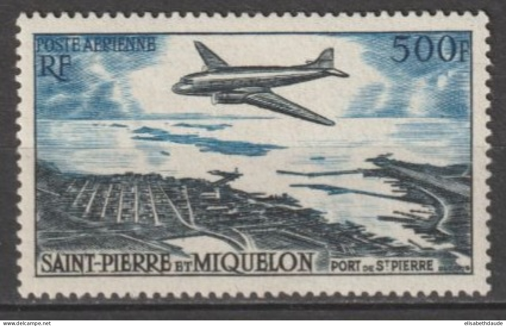 SPM - 1956 - POSTE AERIENNE - YVERT N° 23 * MLH - COTE = 66 EUR. - Ungebraucht