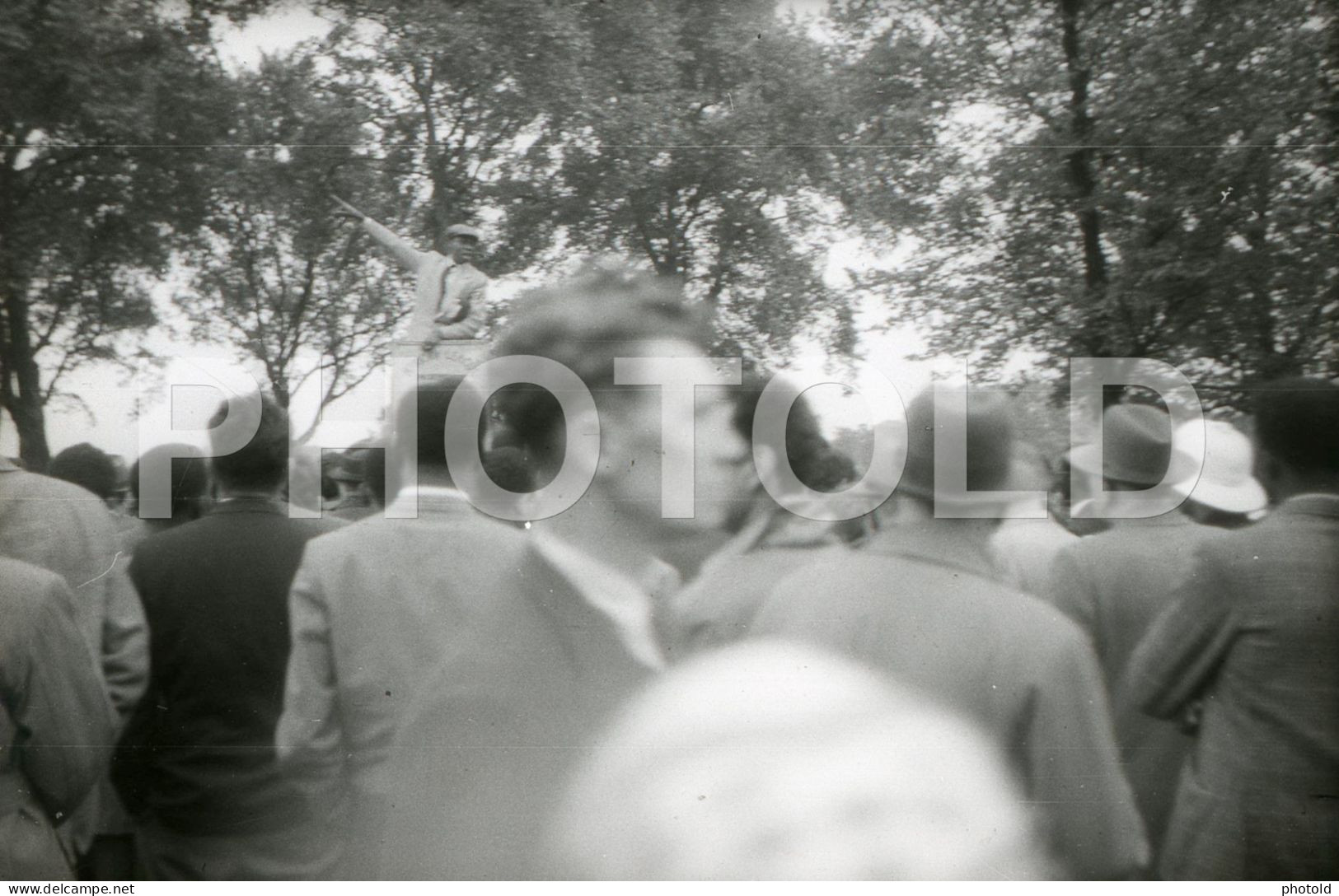 50s AFRICAN LEAGUE SPEAKERS CORNER HYDE PARK LONDON ENGLAND UK 35mm AMATEUR DIAPOSITIVE SLIDE Not PHOTO No FOTO NB3932 - Diapositives