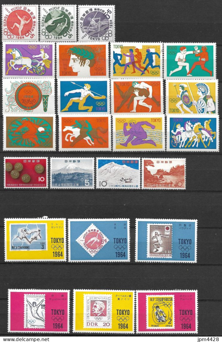 Asie JAPON - CHINE Lot De 25 Timbres Neuf**  Et 6 Timbres Neuf* Charniére - Nuovi