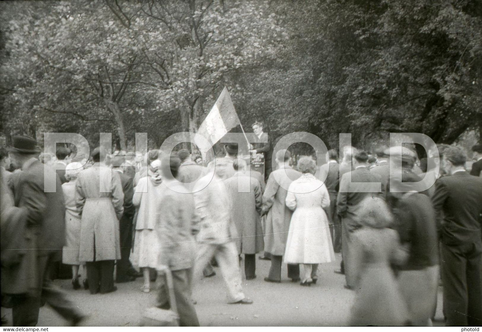 50s IRISH IRELAND SPEAKERS CORNER HYDE PARK LONDON ENGLAND UK 35mm AMATEUR DIAPOSITIVE SLIDE Not PHOTO No FOTO NB3933 - Diapositives