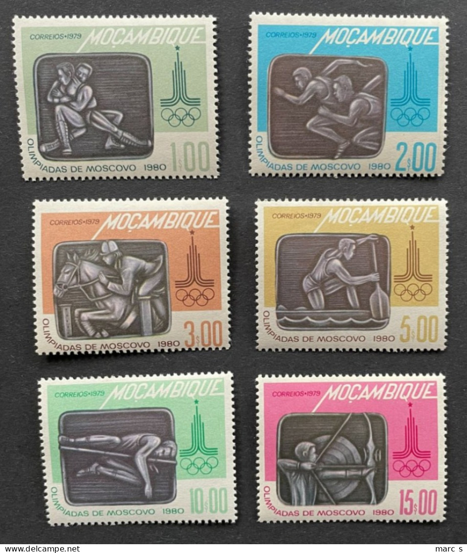 MOZAMBIQUE - 1979 - NEUF**/MNH - Série Complète Mi 687 / 692 - YT 683 / 688 - JEUX OLYMPIQUES MOSCOU - Mozambique