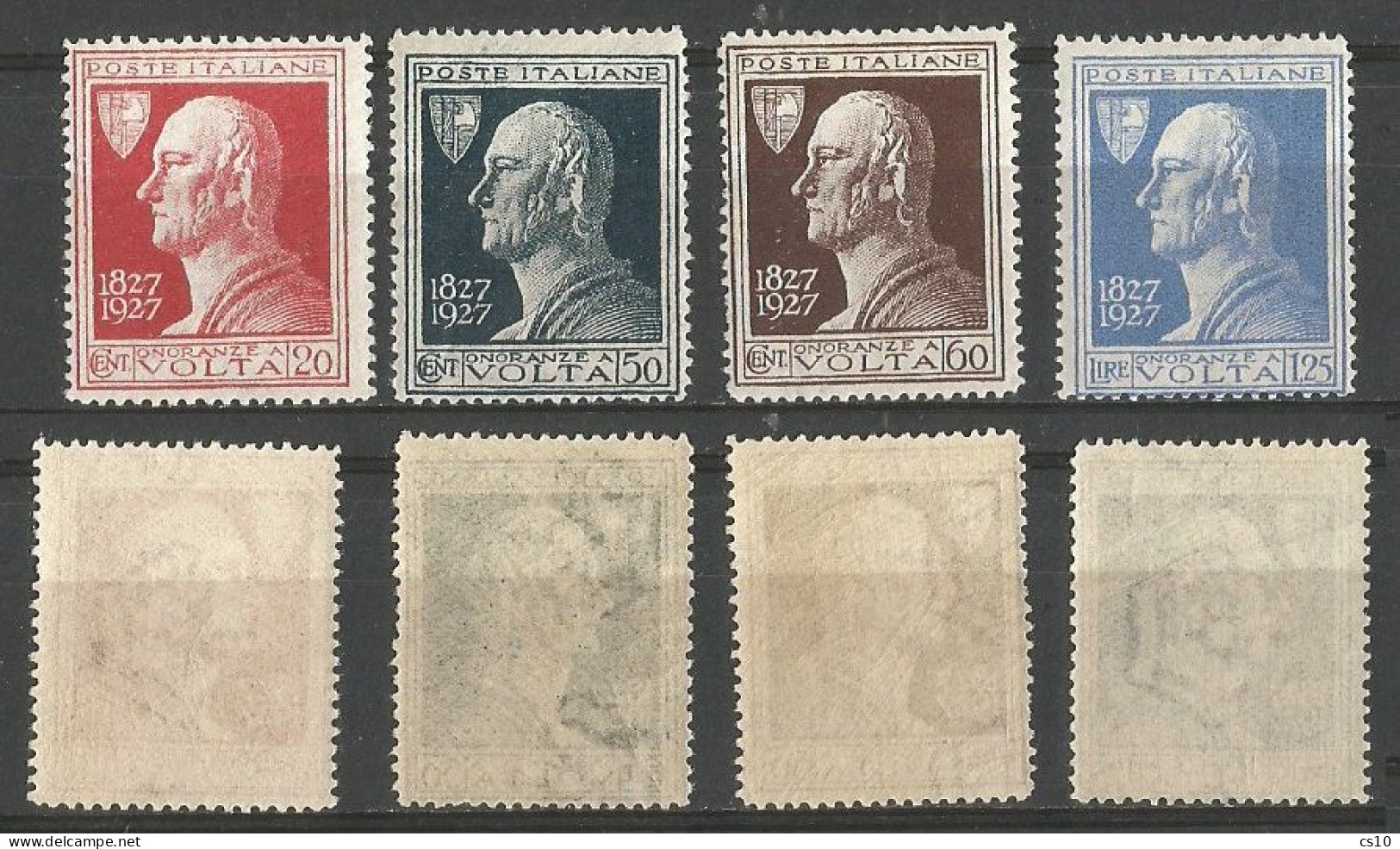Italy Kingdom Regno 1927 Alessandro Volta UN.#210/13 Cpl 4v Set Nuovi Perfetti ** MNH - Verzamelingen