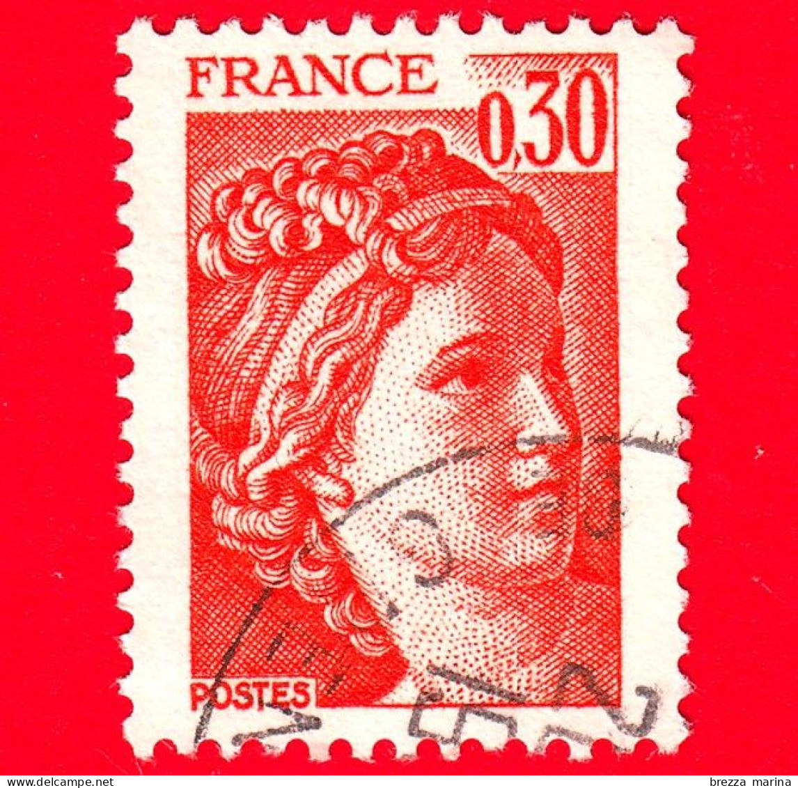 FRANCIA - Usato - 1978 - Sabina Di Gandon - 0.30 - 1977-1981 Sabine Of Gandon