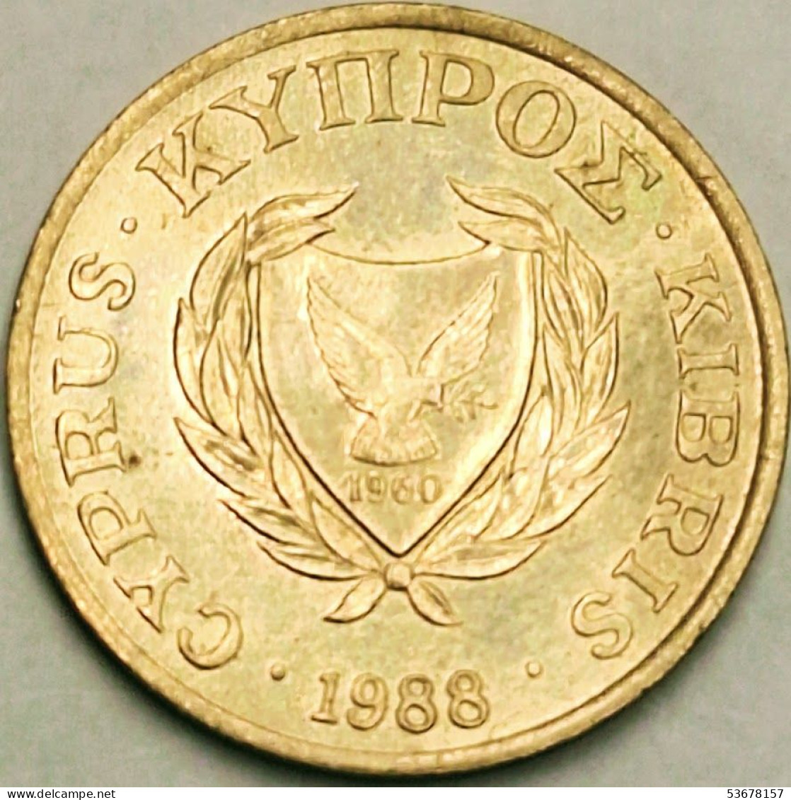 Cyprus - 5 Cents 1988, KM# 55.2 (#3605) - Chipre