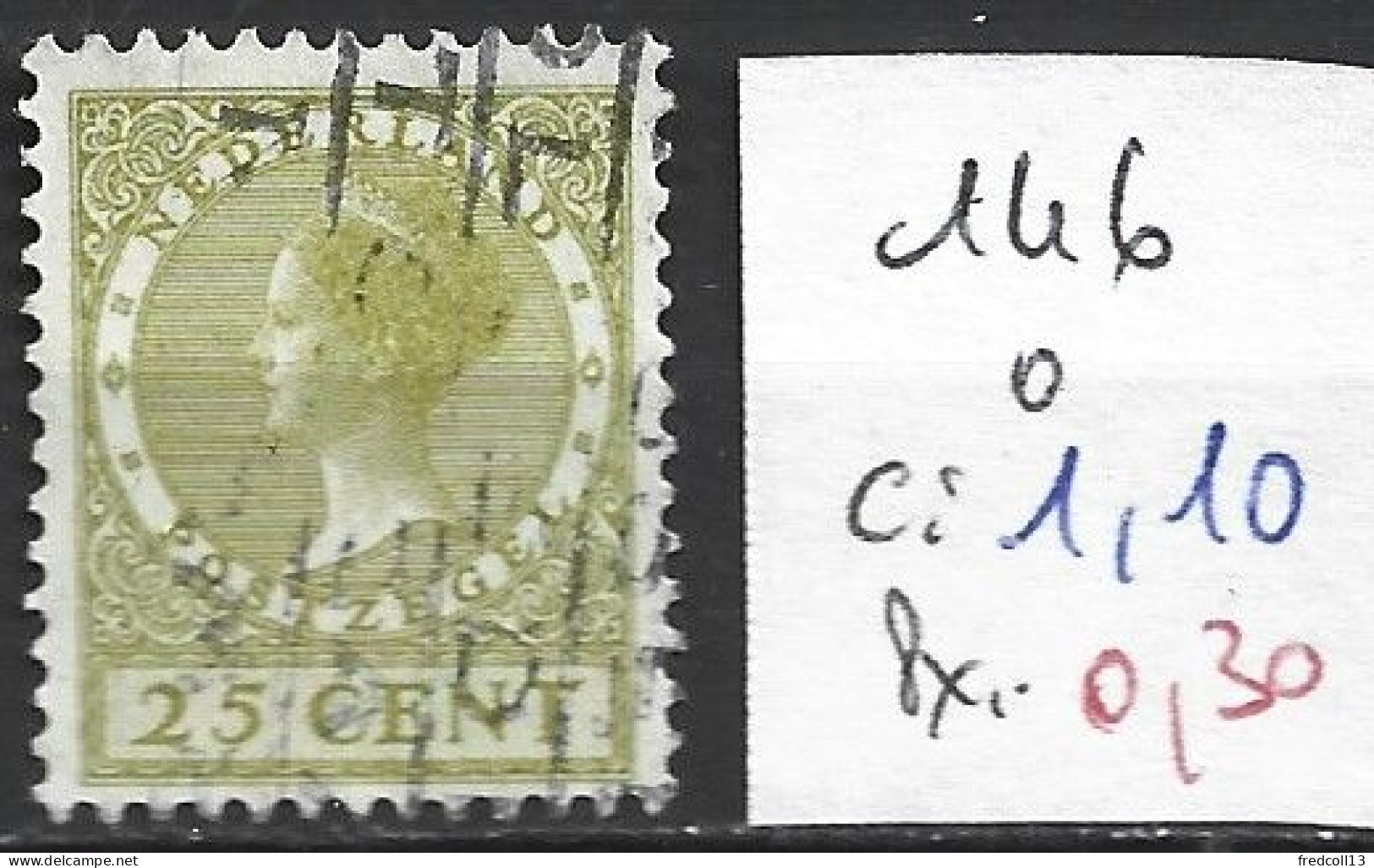 PAYS-BAS 146 Oblitéré Côte 1.10 € - Used Stamps