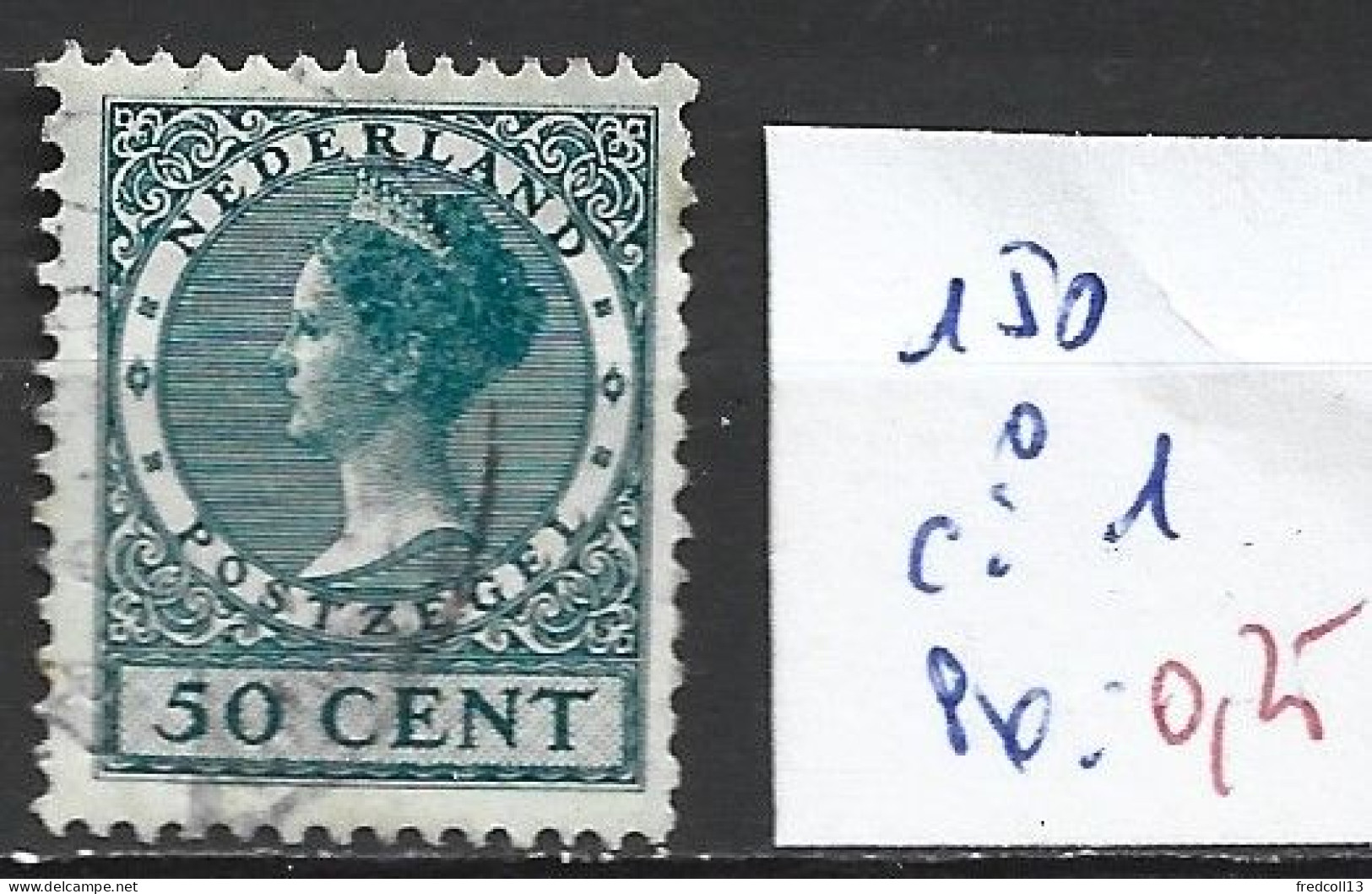 PAYS-BAS 150 Oblitéré Côte 1 € - Used Stamps