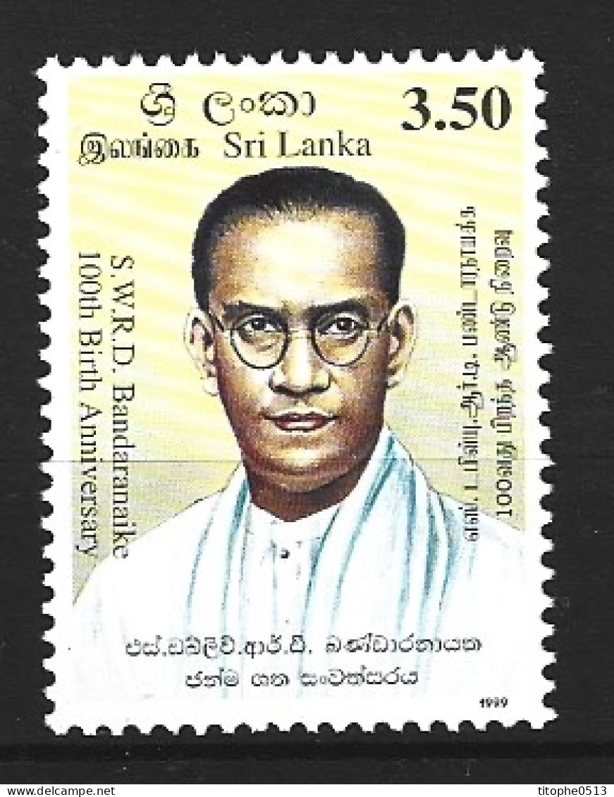 SRI LANKA. N°1198 De 1999. Personnalité. - Sri Lanka (Ceylon) (1948-...)