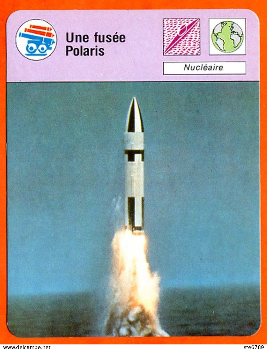 Une Fusée Polaris Nucléaire Fiche Illustrée Cousteau N° 2860 - Boats