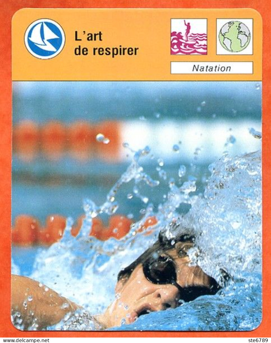 L'art Des Respirer  Natation Sport Fiche Illustrée Cousteau  N° 1864 - Sport