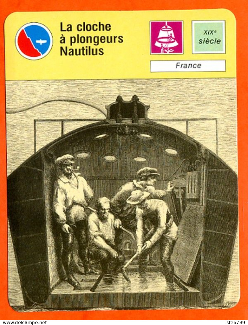 La Cloche A Plongeurs Nautilus Plongée Fiche Illustrée Cousteau  N° 3036 - Sport