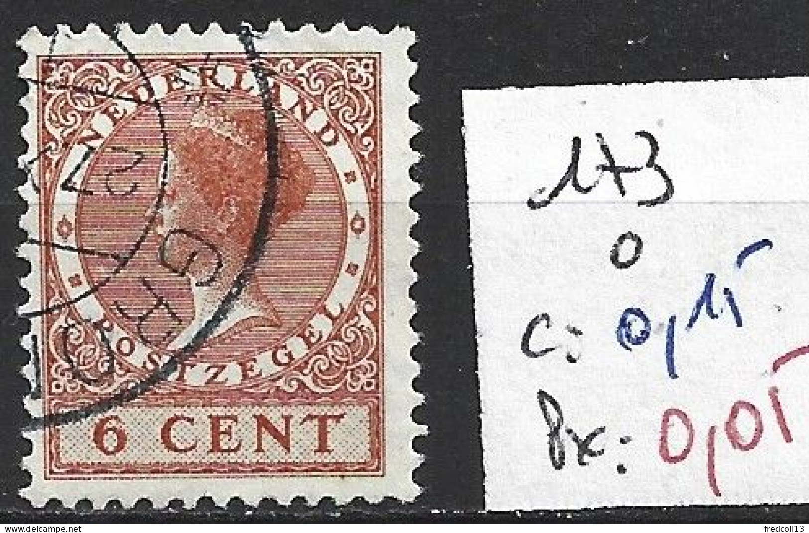 PAYS-BAS 173 Oblitéré Côte 0.15 € - Used Stamps