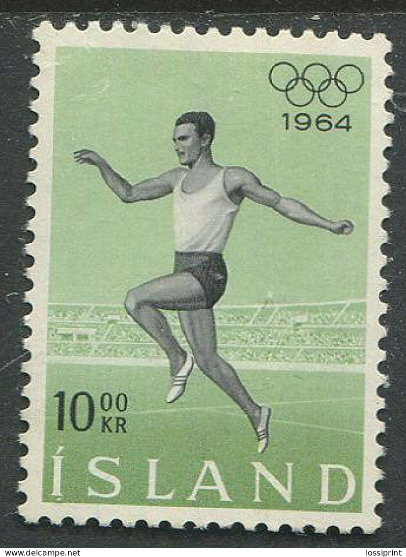 Iceland:Island:Unused Stamp Tokyo Olympic Games 1964, Jumping, MNH - Estate 1964: Tokio