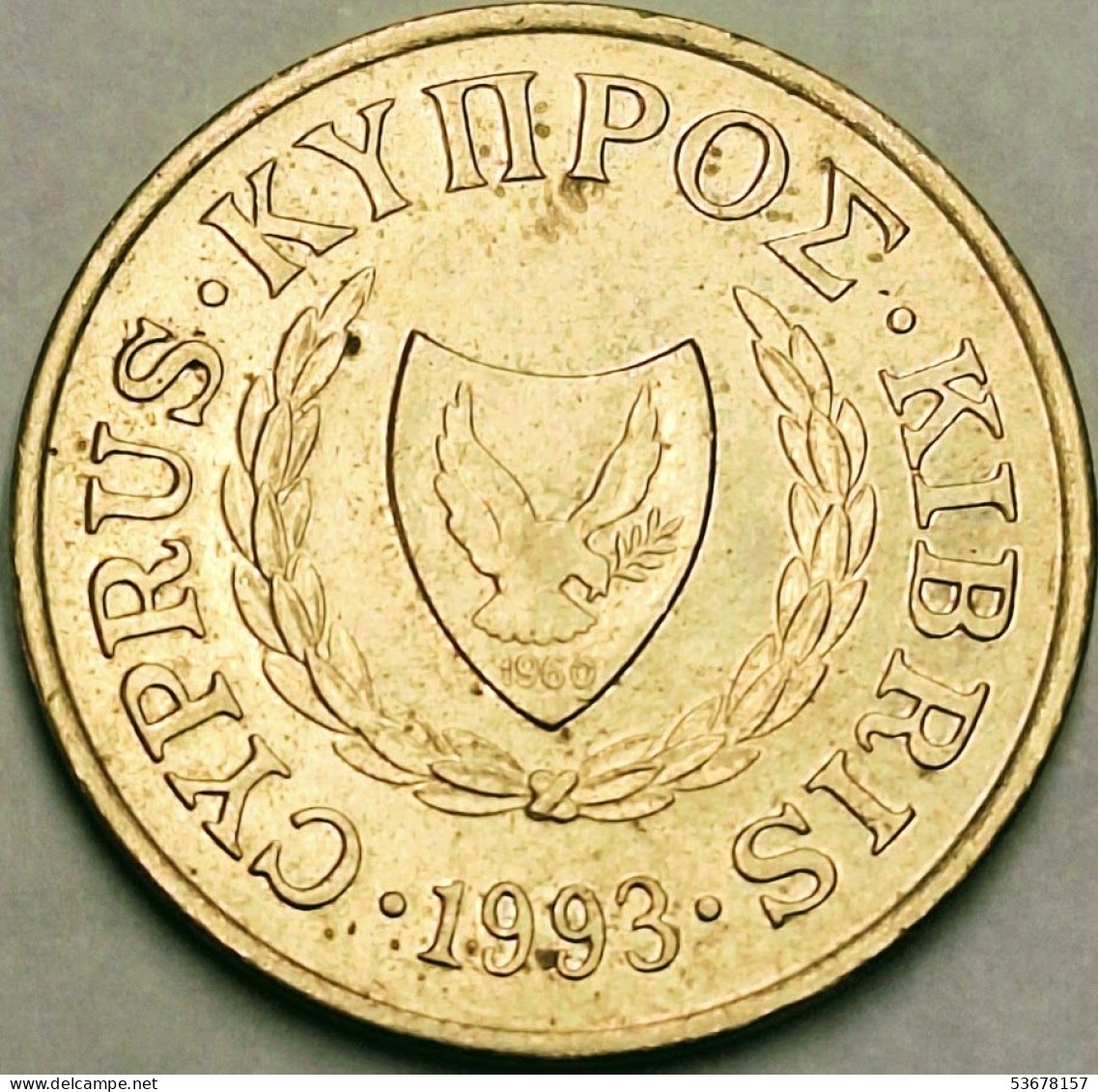 Cyprus - 5 Cents 1993, KM# 55.3 (#3607) - Cyprus