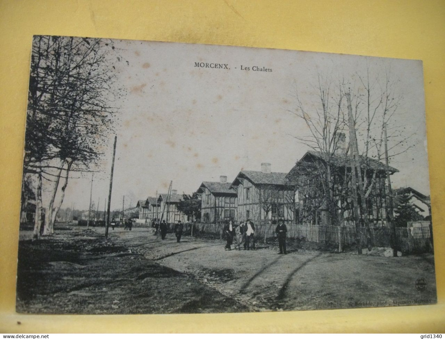 40 2485 CPA 1909 - 40 MORCENX - LES CHALETS - ANIMATION. - Morcenx