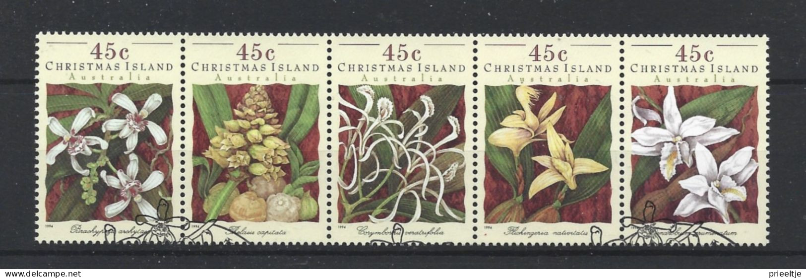 Christmas Island 1994 Orchids Strip  Y.T. 405/409 (0) - Christmas Island
