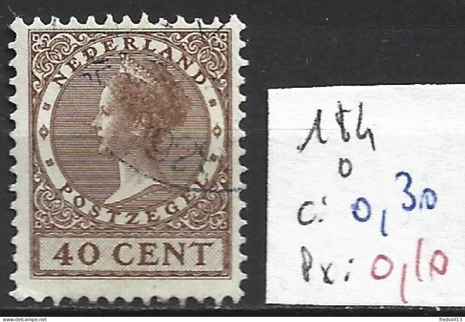 PAYS-BAS 184 Oblitéré Côte 0.30 € - Used Stamps