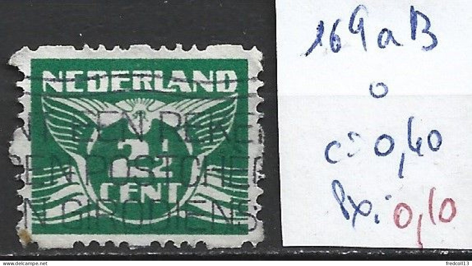 PAYS-BAS 169aB Oblitéré Côte 0.40 € - Used Stamps