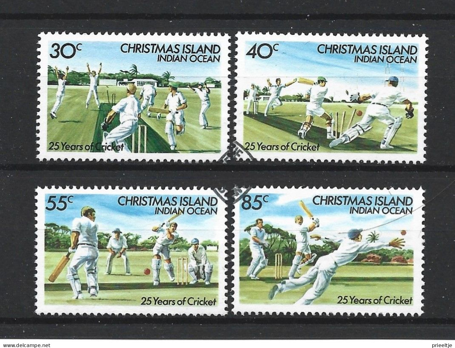 Christmas Island 1984 25 Y. Of Cricket  Y.T. 194/197 (0) - Christmas Island