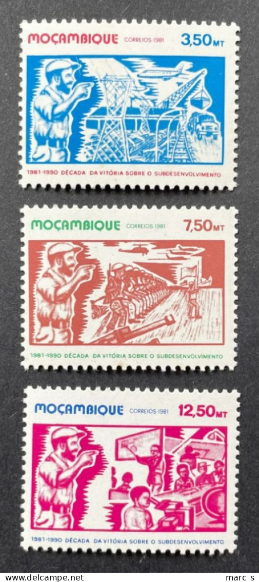 MOZAMBIQUE - 1981 - NEUF**/MNH - Série Complète Mi 785 / 787 - YT 779 /781 - Mozambique
