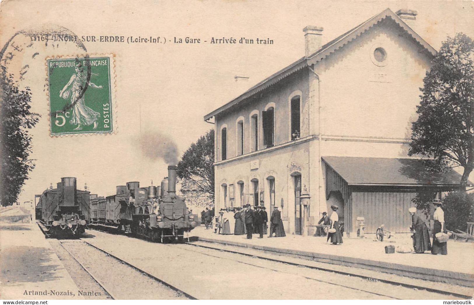 Nort Sur Erdre – La Gare – Arrivée D'un Train  - Nort Sur Erdre