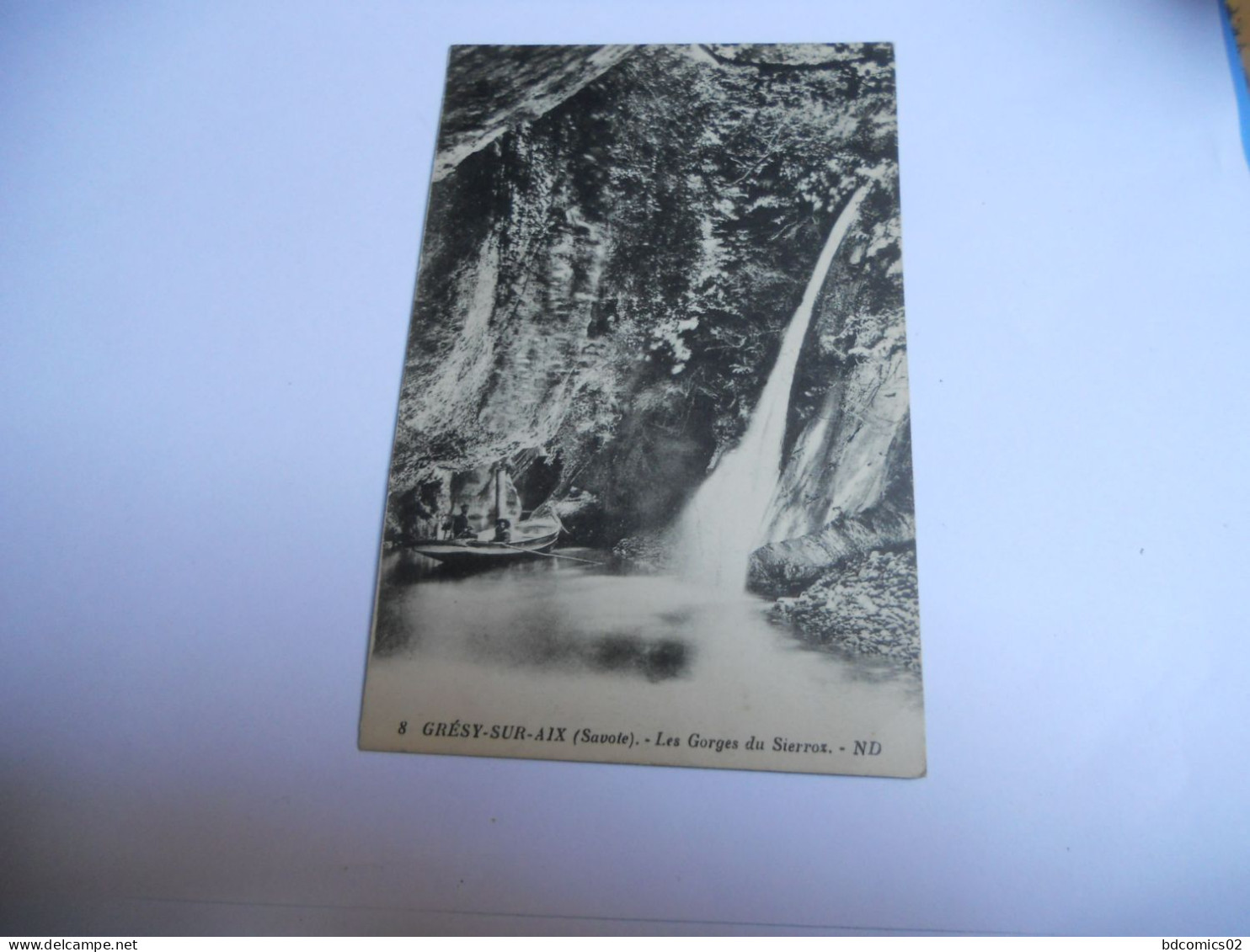 DEP 73 SAVOIE CARTE ANCIENNE EN N/BL SANS ECRITURE GRESY SUR AIX LES GORGES DE SIERROZ (BARQUE AVEC UNE CHEMINEE) EDIT L - Gresy Sur Aix